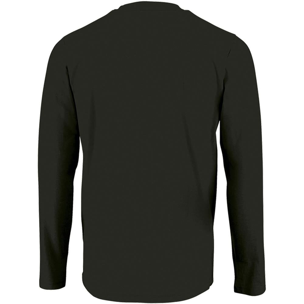 SOLS Mens Imperial Long Sleeve T-Shirt - Deep Black