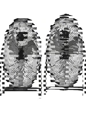 PureMate 20-Inch Chrome Gym Floor Fan - Black