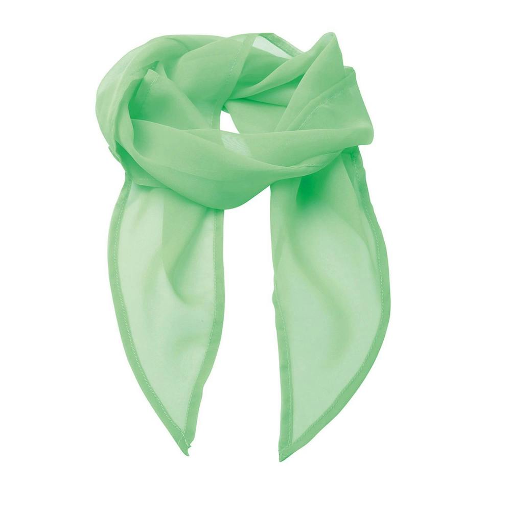 Premier Unisex Adult Colours Chiffon Scarf - Apple Green - One Size - Apple Green - 100% Polyester