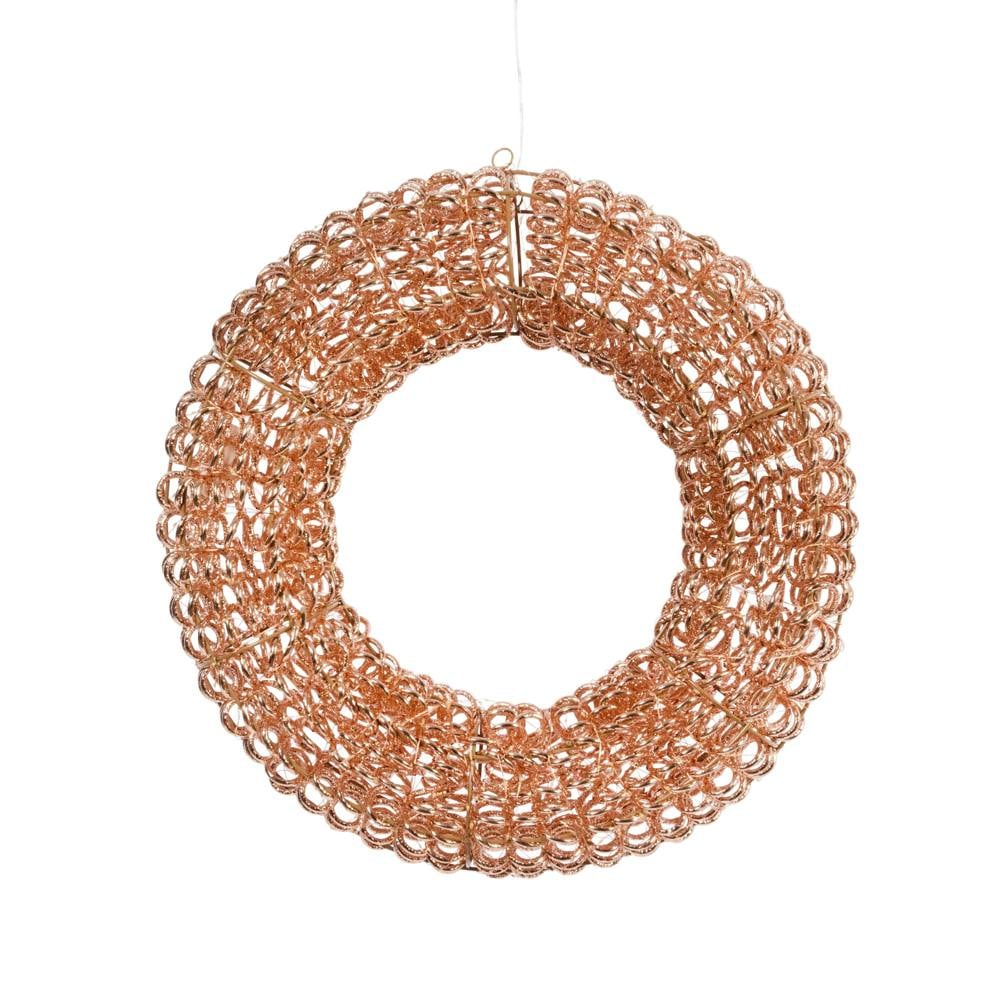 Scotts of Stow Titan Rose Gold Wreath 40cm LV
