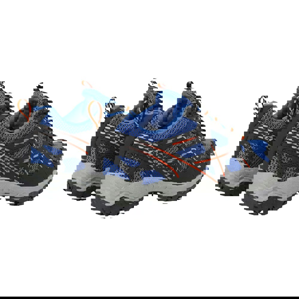 Regatta Mens Vendeavour Waterproof Walking Shoes - Olympian Blue/Black/Tango