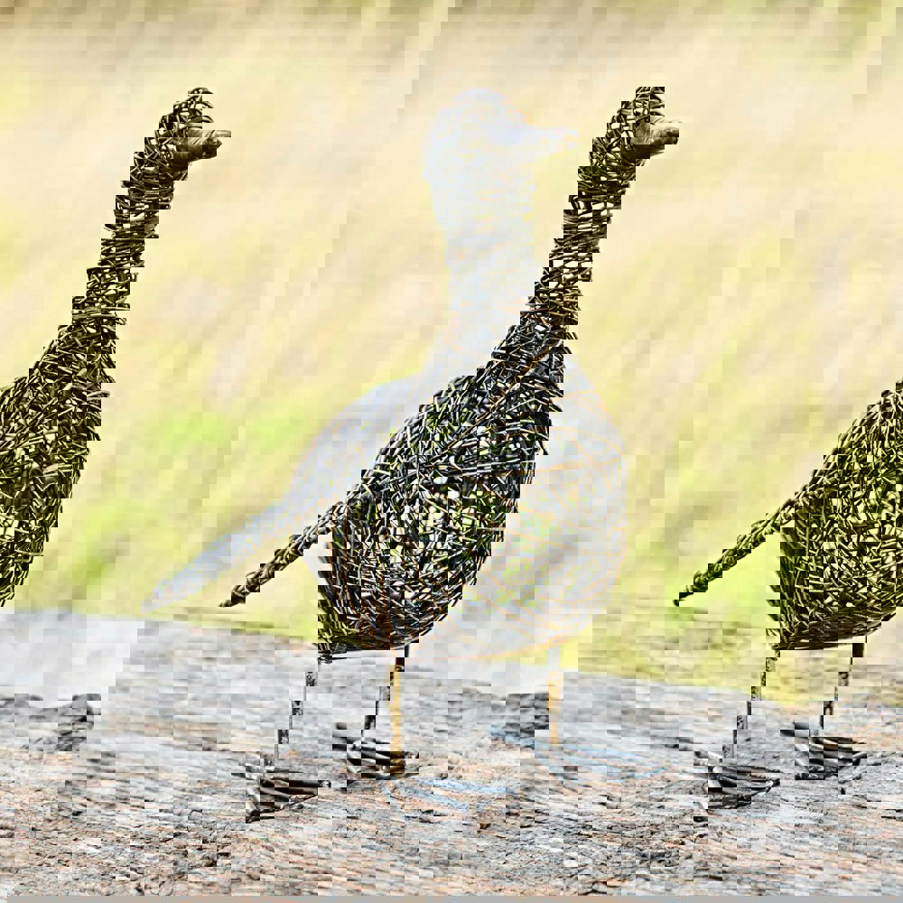 Paper High Kriti the Small Flapping Duck Wire Garden Ornament