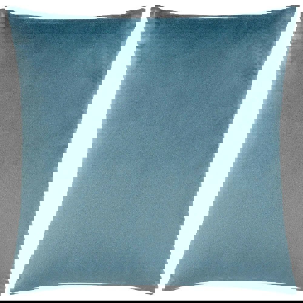 Paoletti Henley Jacquard Velvet Cushion Cover - Smoke/Rose