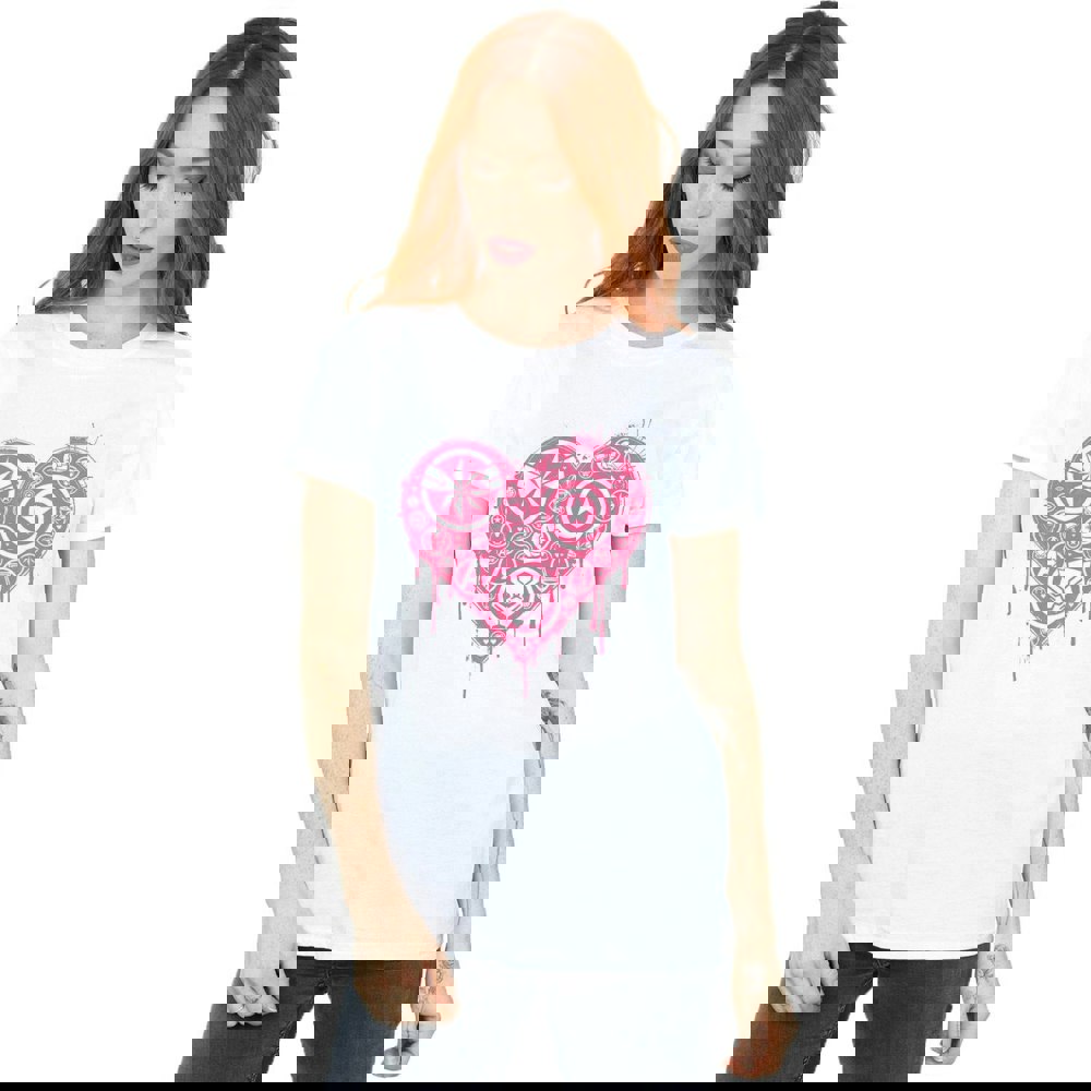 Marvel Womens/Ladies I Heart Avengers Cotton Boyfriend T-Shirt - White