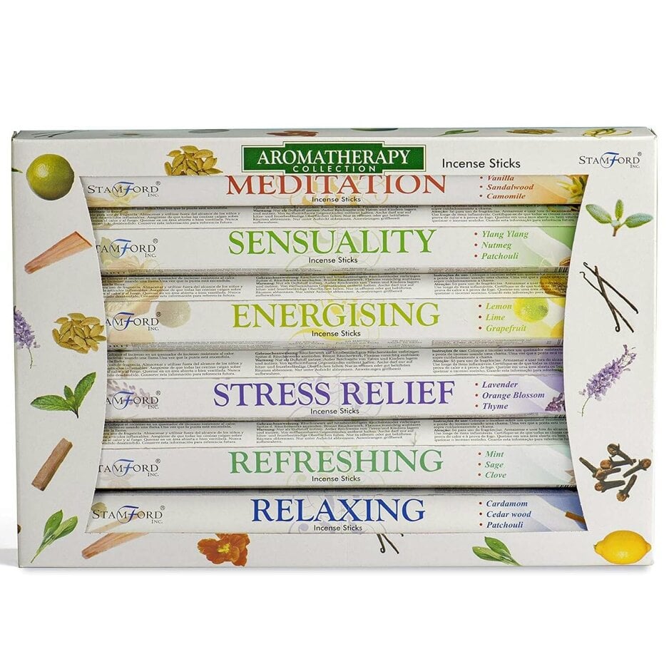 Stamford 37322 Aromatherapy Hex Assorted Incense Sticks Gift Set
