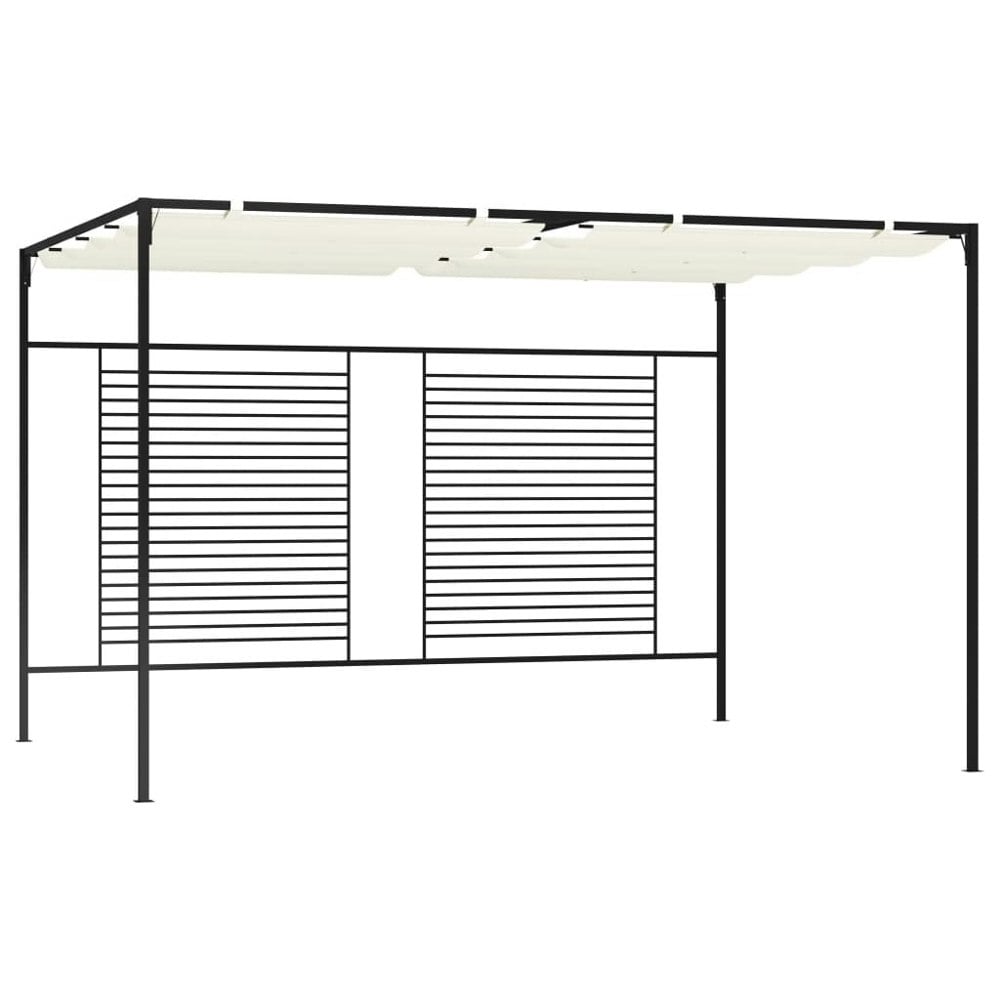Berkfield Gazebo with Retractable Roof 3x4x2.3 m Cream 180 g/ma_