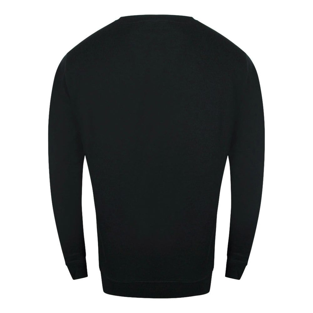 Cavalli Class Taped Shoulders Black Sweatshirt