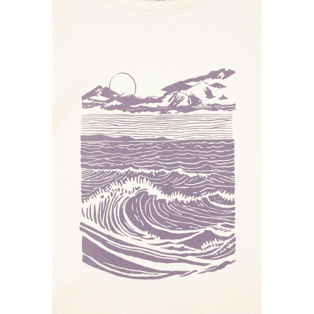 Mountain Warehouse Womens Waves Organic Cotton UV Protection T-Shirt - Beige