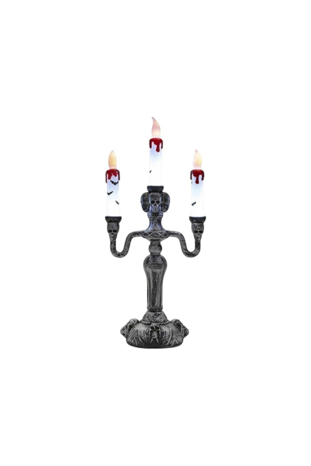Garden Greatness Halloween Light Up Triple Candle Stick