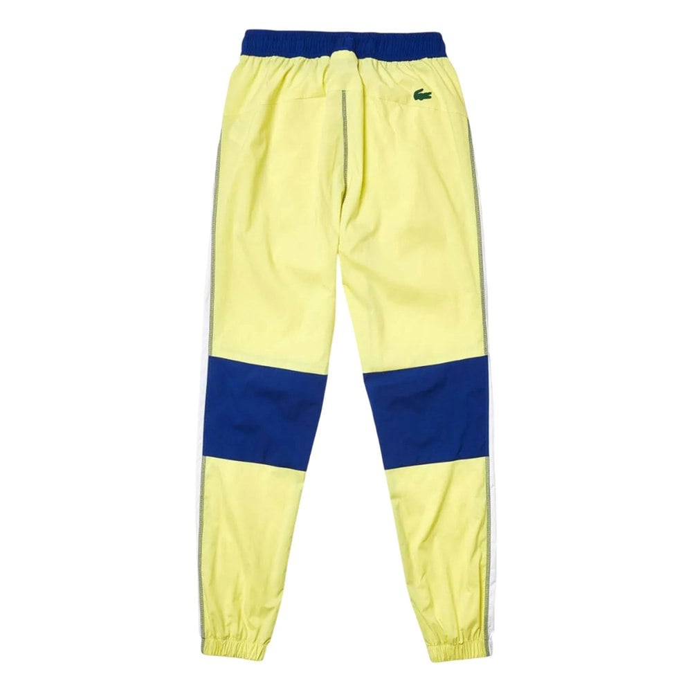 Lacoste Womens/Ladies Colour Block Jogging Bottoms - Yellow/Blue