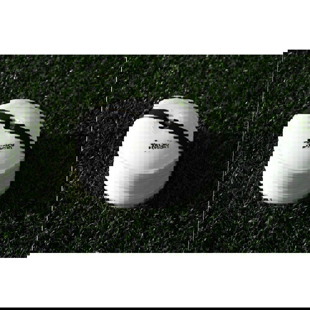40x WHITE Near Flat Sports Pitch Markers 8.5 Inch Round Slim Cones & Carry Bag