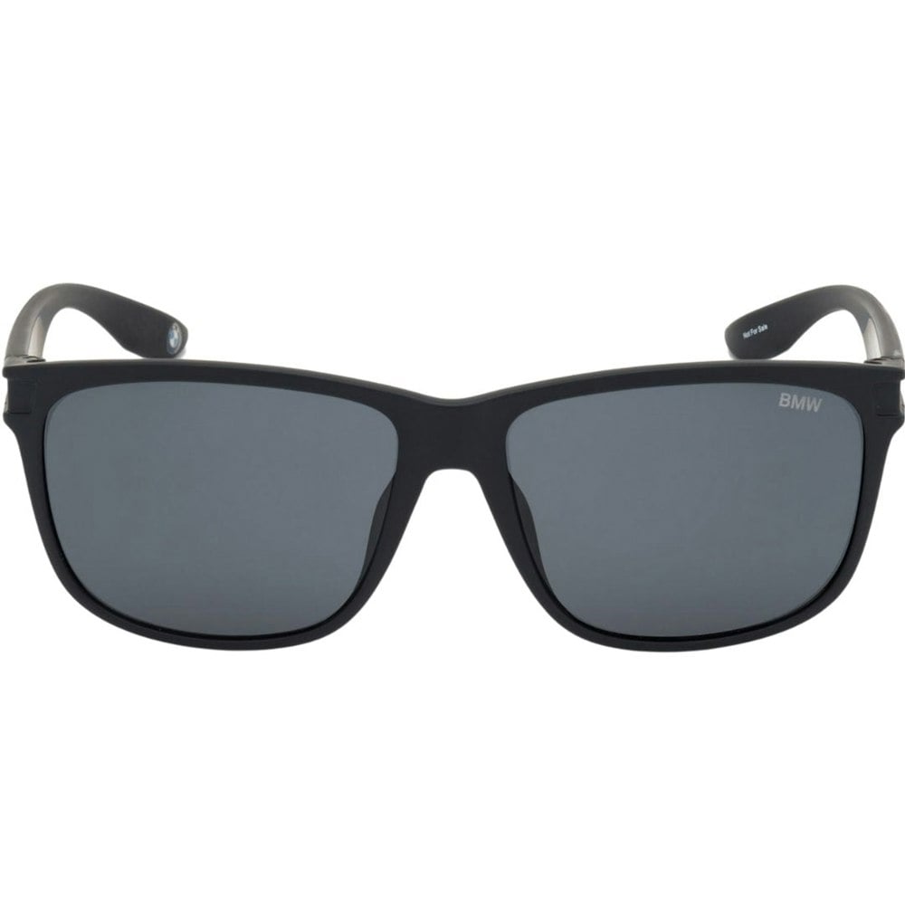 BMW Matte Black Framed Smoke Polarised Lensed Sunglasses
