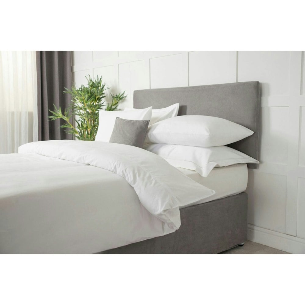 Belledorm Faux Suede Plain Headboard Cover - Charcoal