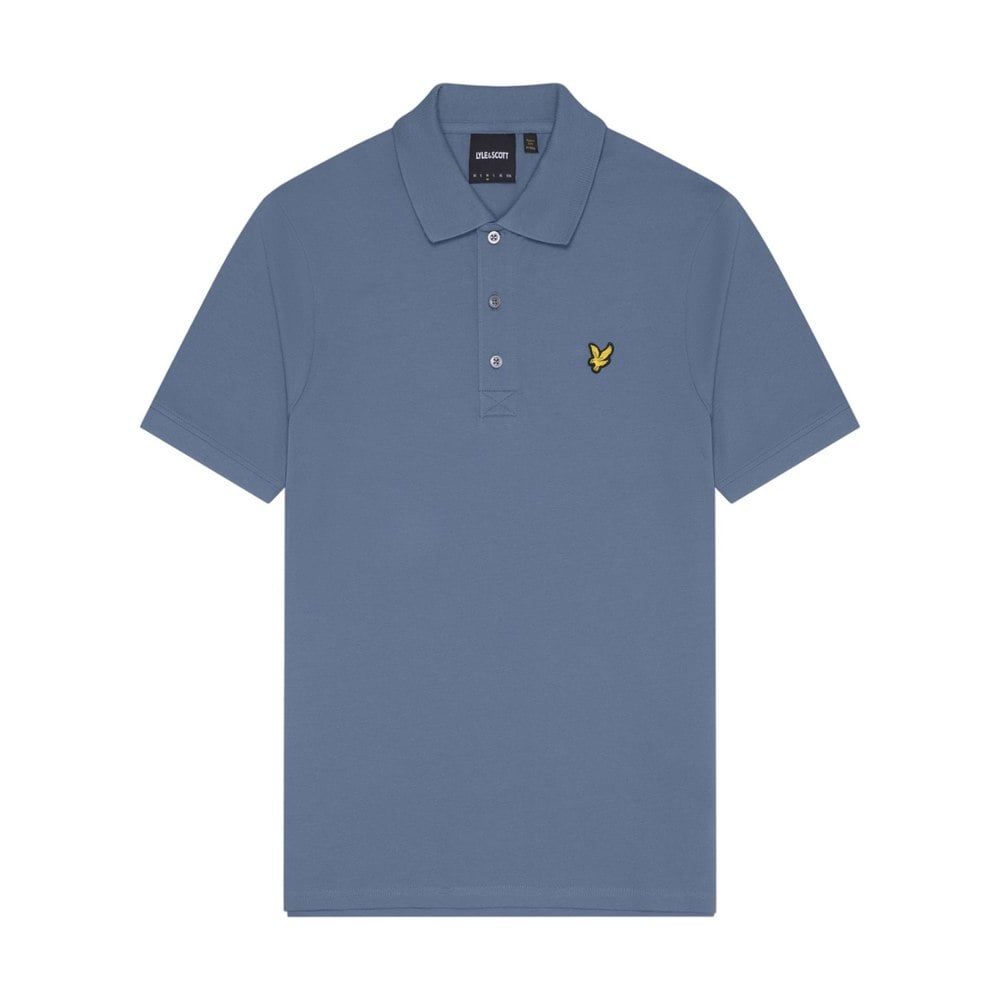 Lyle & Scott Mens Plain Polo Shirt - Mist Blue