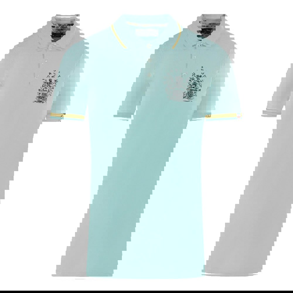 Aquascutum Tipped Aldis Polo Shirt - Light Blue