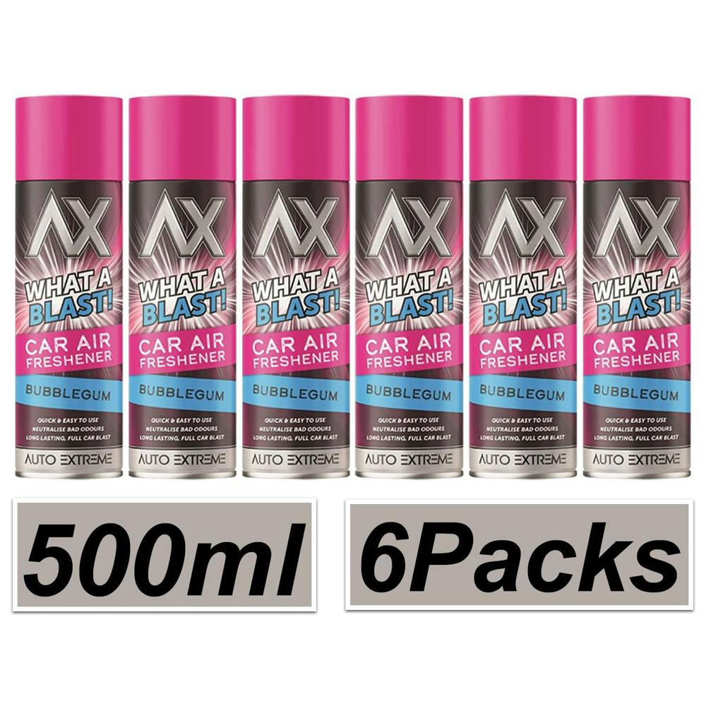 Auto Extreme 6X - What A Blast! Bubblegum Car Air Freshener Spray 500ml