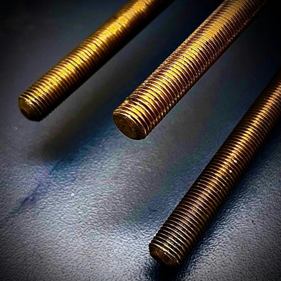 Fixaball 3/8" UNF Threaded Bar Rod Stud Brass