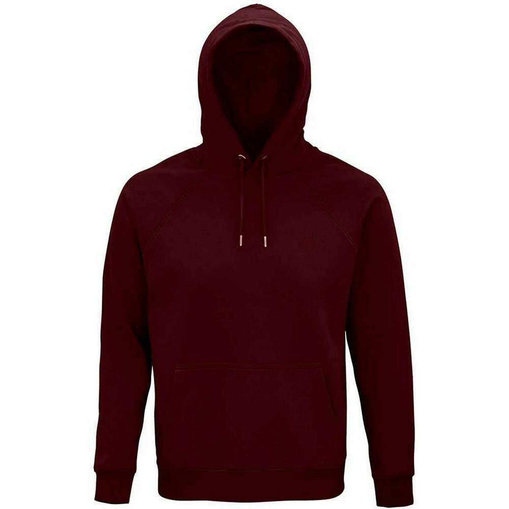 SOLS Unisex Adult Stellar Organic Hoodie - Burgundy - Burgundy - 80% Organic Cotton/20% Recycled Polyester