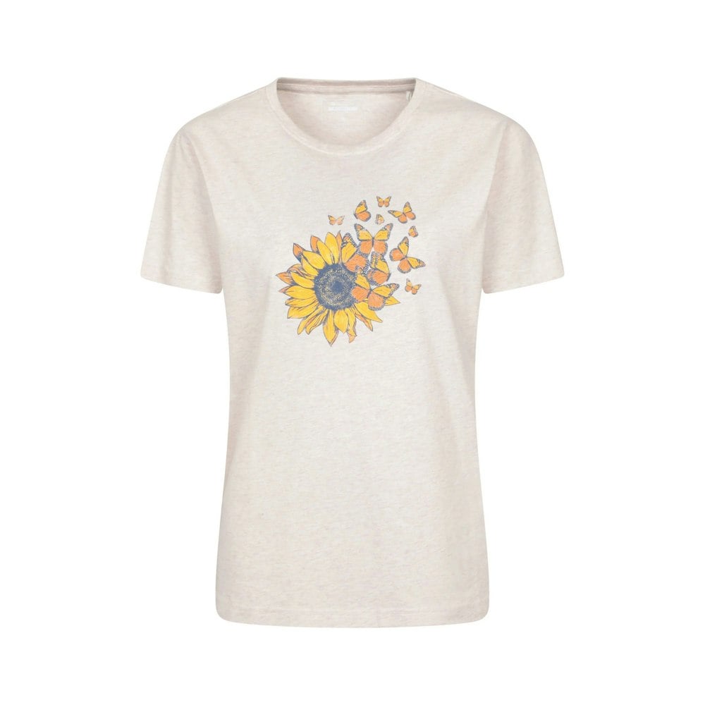 Mountain Warehouse Women's Sunflower Relaxed Fit T-Shirt - Light Beige