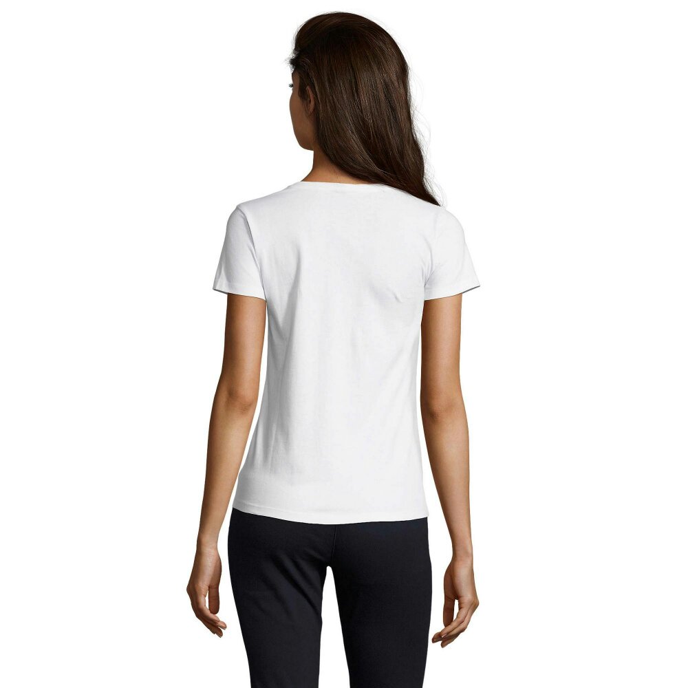 SOLS Womens/Ladies Imperial V Neck T-Shirt - White