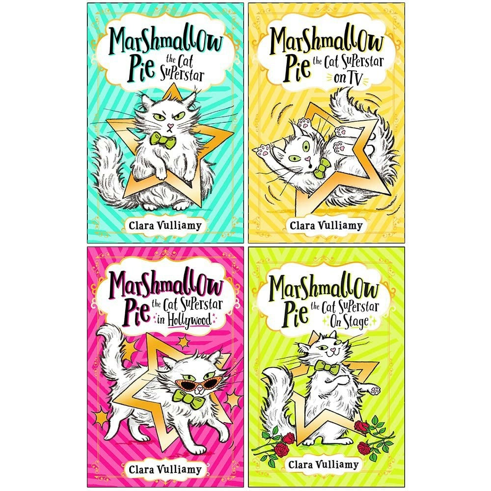 Marshmallow Pie the Cat Superstar Series 4 Book Set By Clara Vulliamy Marshmallow Pie & more