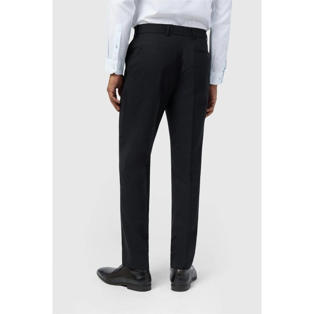 Ted Baker Slim Fit Performance Black Panama Trousers