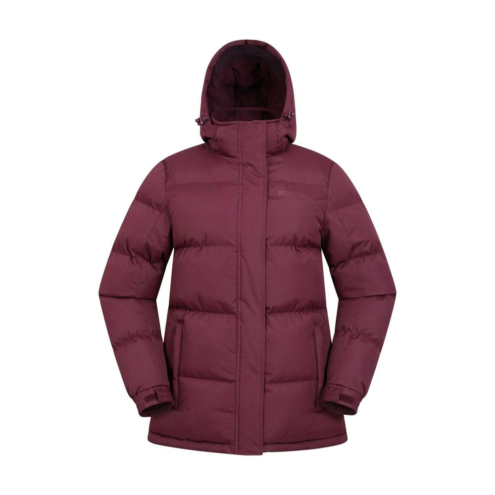Mountain Warehouse Womens/Ladies Waterproof Padded Jacket - Burgundy