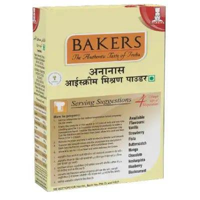 BAKERS ICE CREAM MIX POWDER PINEAPPLE  100g