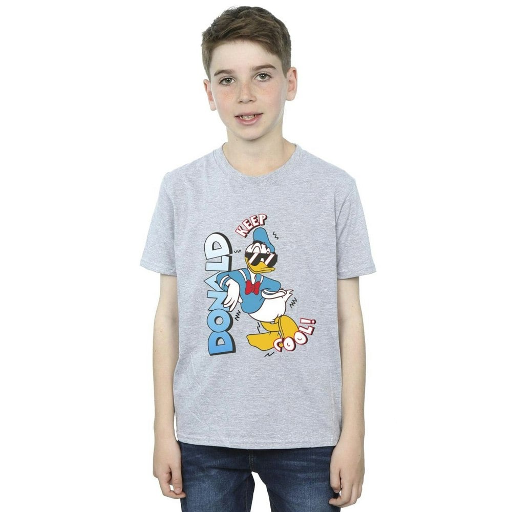 Disney Boys Donald Duck Cool T-Shirt - Sports Grey