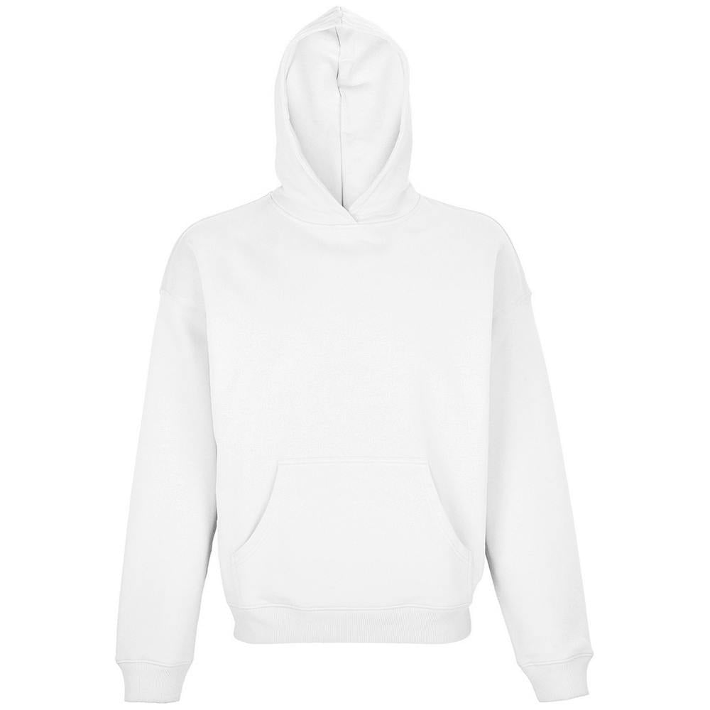 SOLS Unisex Adult Connor Organic Oversized Hoodie - White - White - 100% Cotton