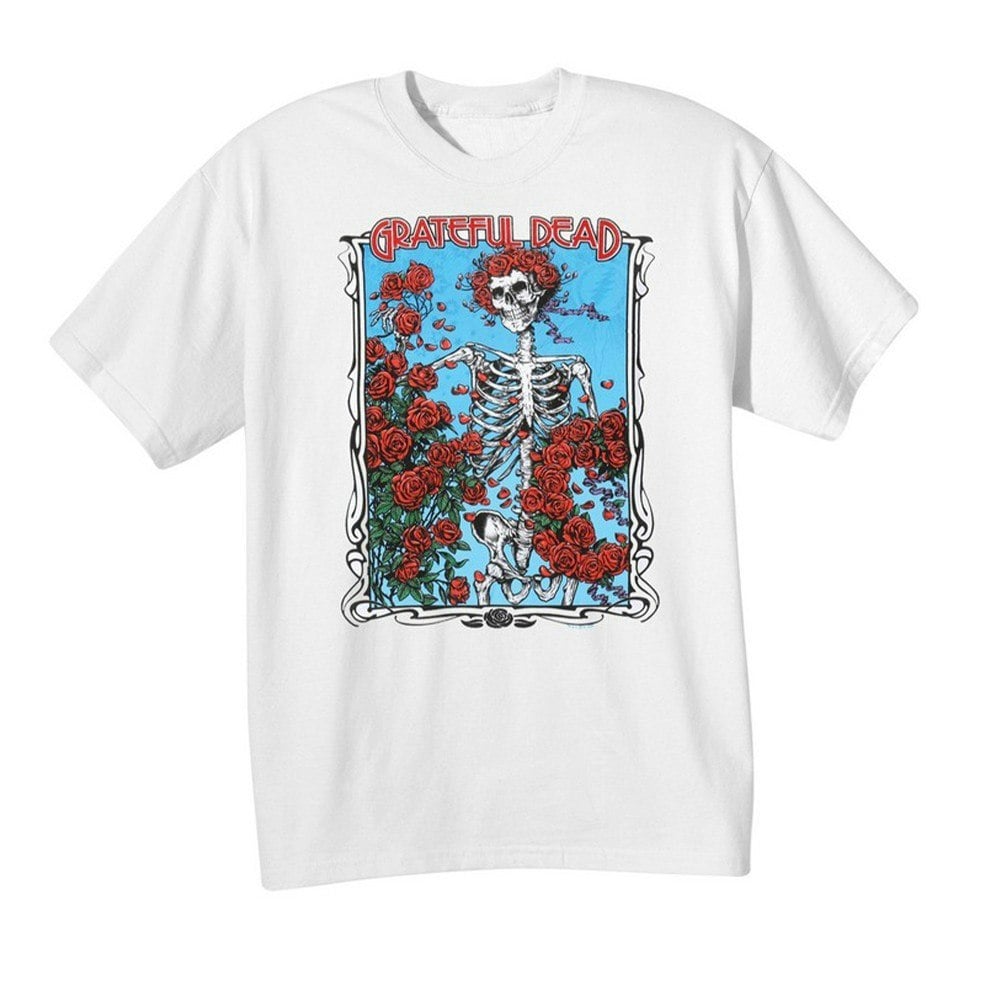 Grateful Dead Unisex Adult Bertha & Logo T-Shirt - White