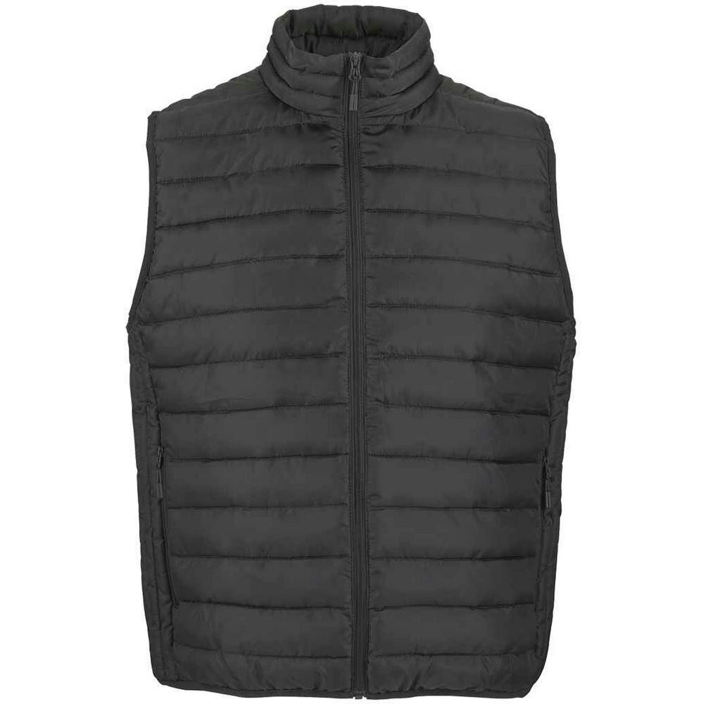 SOLS Mens Stream Body Warmer - Charcoal - Charcoal - 100% Polyester