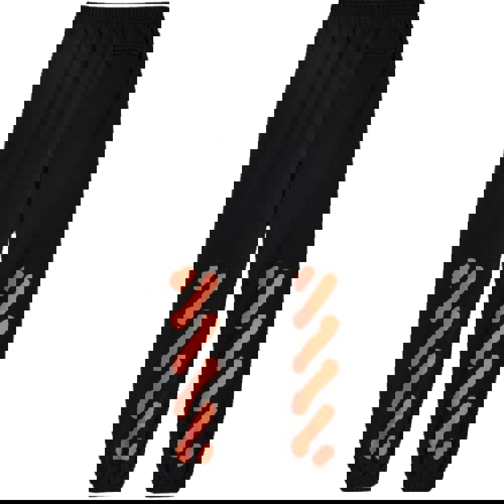 Off-White Graffiti Arrow Crew Design Slim Cuffed Black Sweatpants S