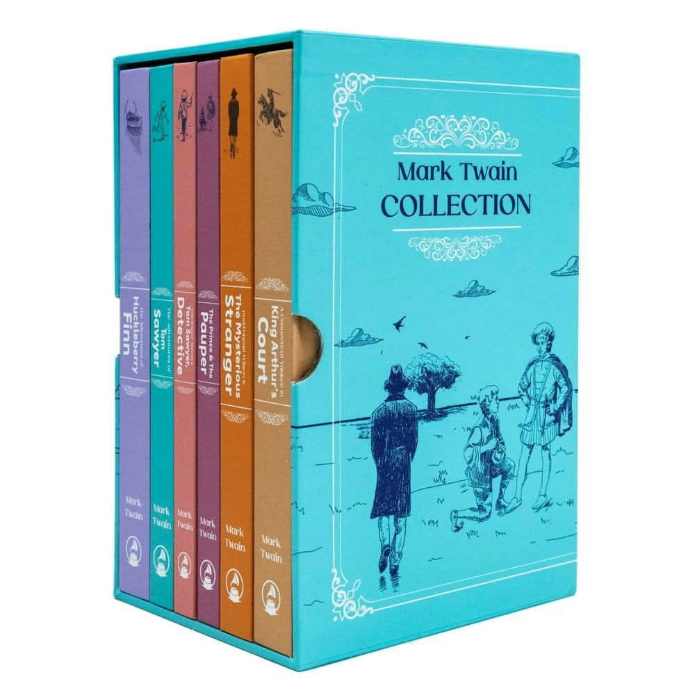 The Mark Twain 6 Book Deluxe Hardback Collection The Adventures of Tom Sawyer & more