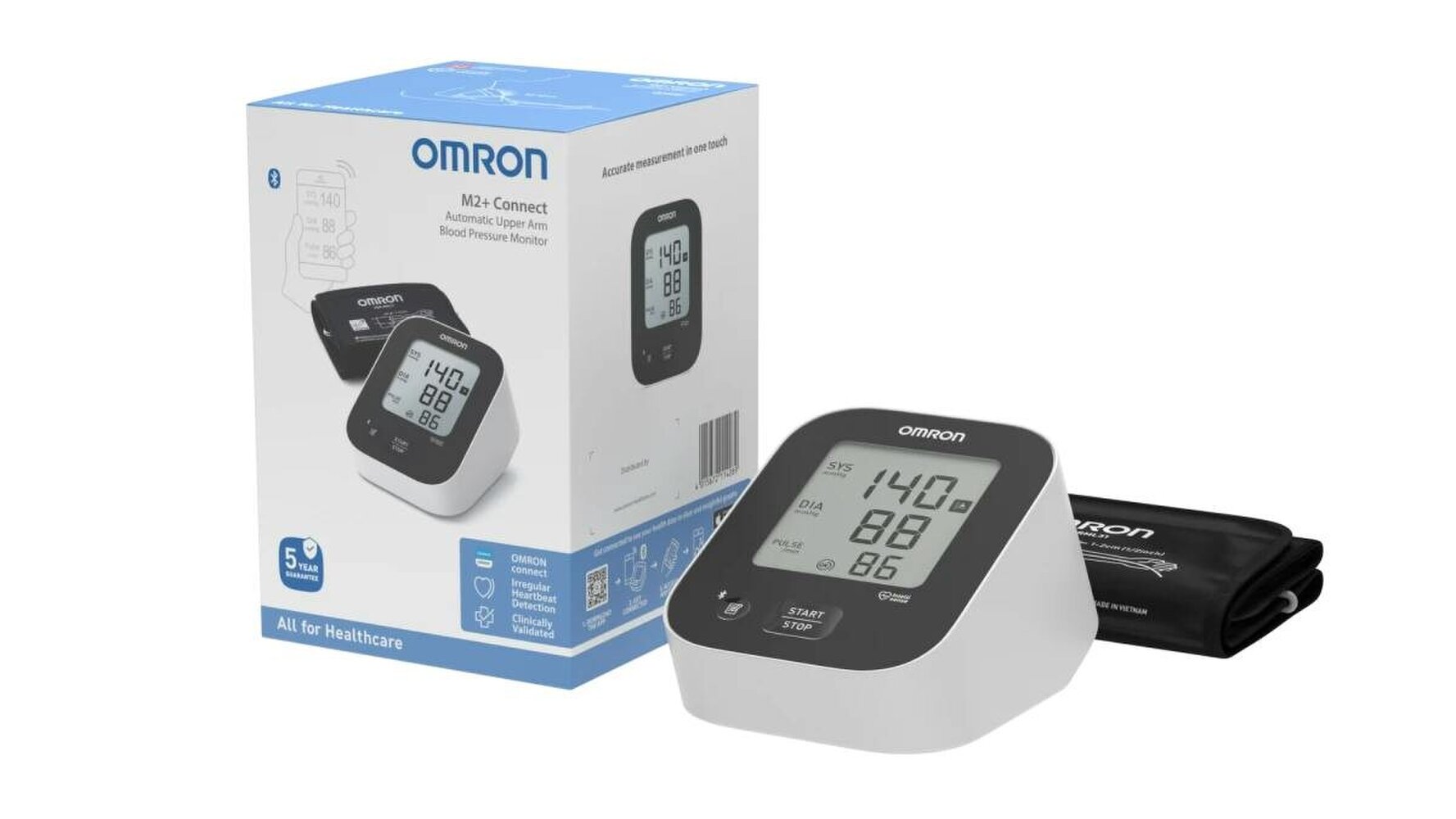 Omron HEM-7188T1-LE M2 Plus Connect Upper Arm Blood Pressure Monitor