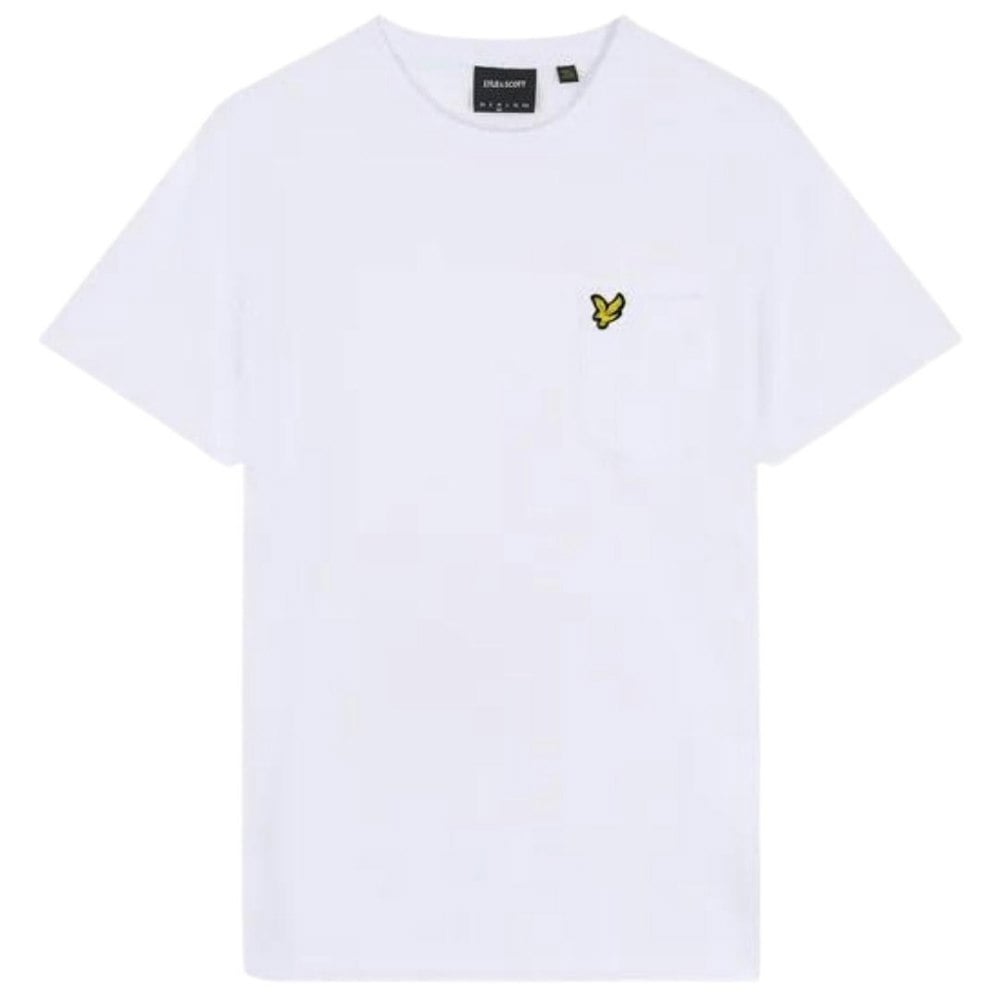 Lyle & Scott Pocket On Chest White T-Shirt M