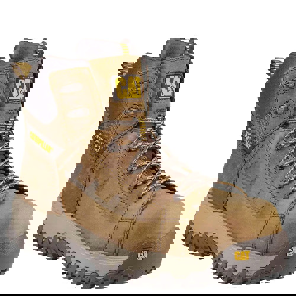 Caterpillar Mens Threshold Rebound Grain Leather Composite Toecap Safety Boots - Pyramid
