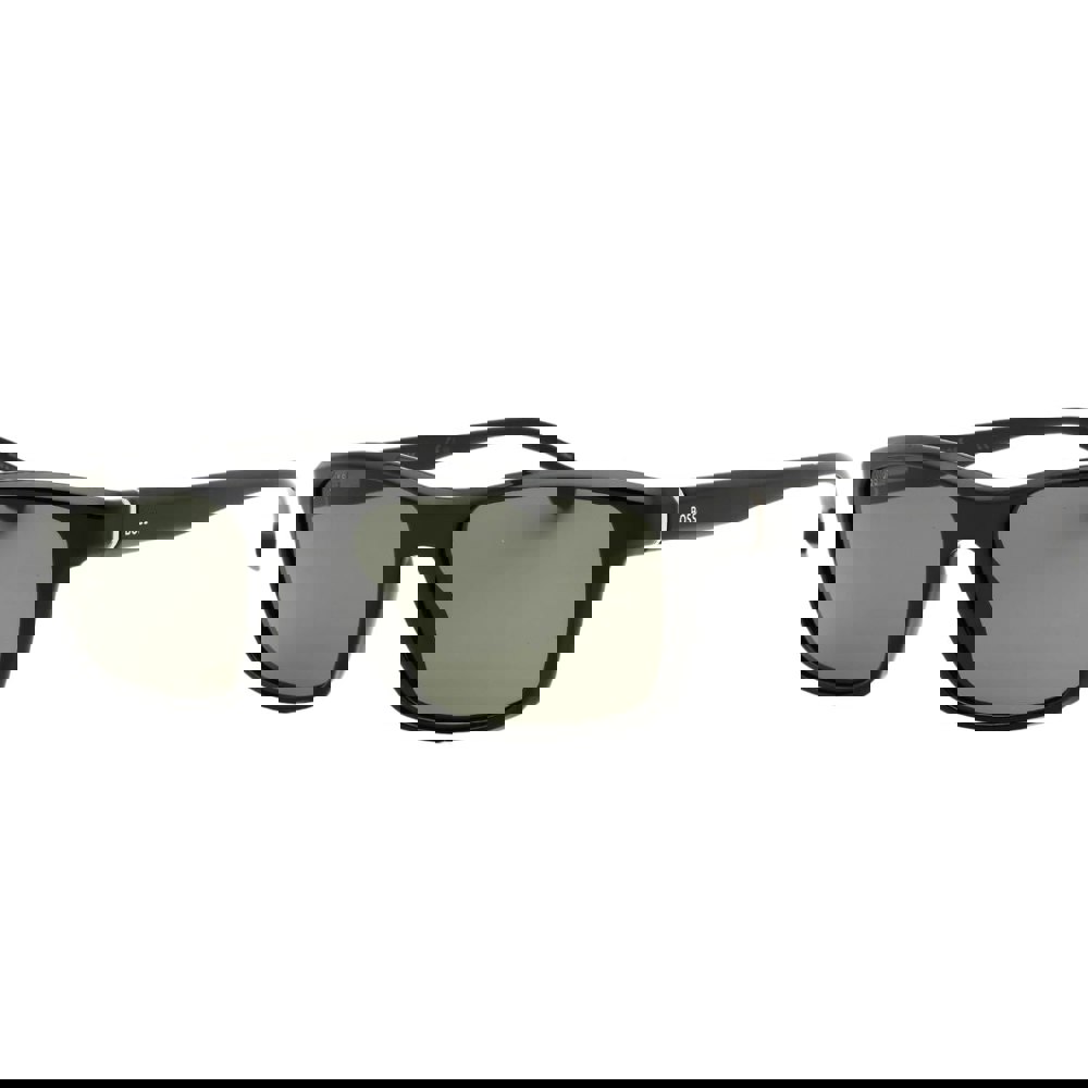 Hugo Boss Green Lens Black Sunglasses One Size