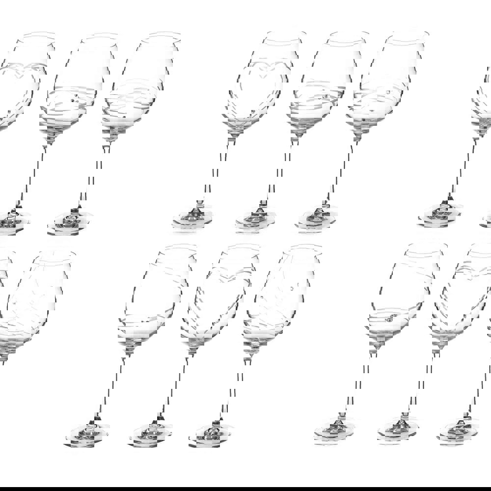 Diamante Assorted Crystal Gin Glasses - Adorned with Swarovski® Crystals - Set of 6
