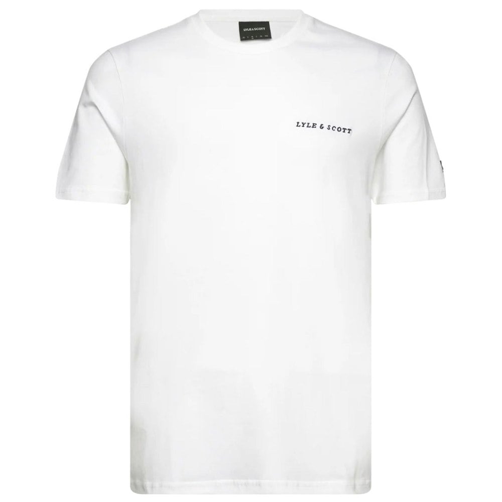 Lyle & Scott Embroidered Logo Plain White T-Shirt