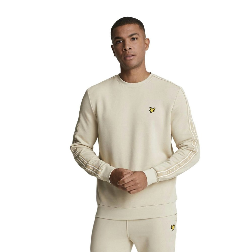 Lyle & Scott Mens Tape Crew Neck Sports Sweatshirt - Viaduct