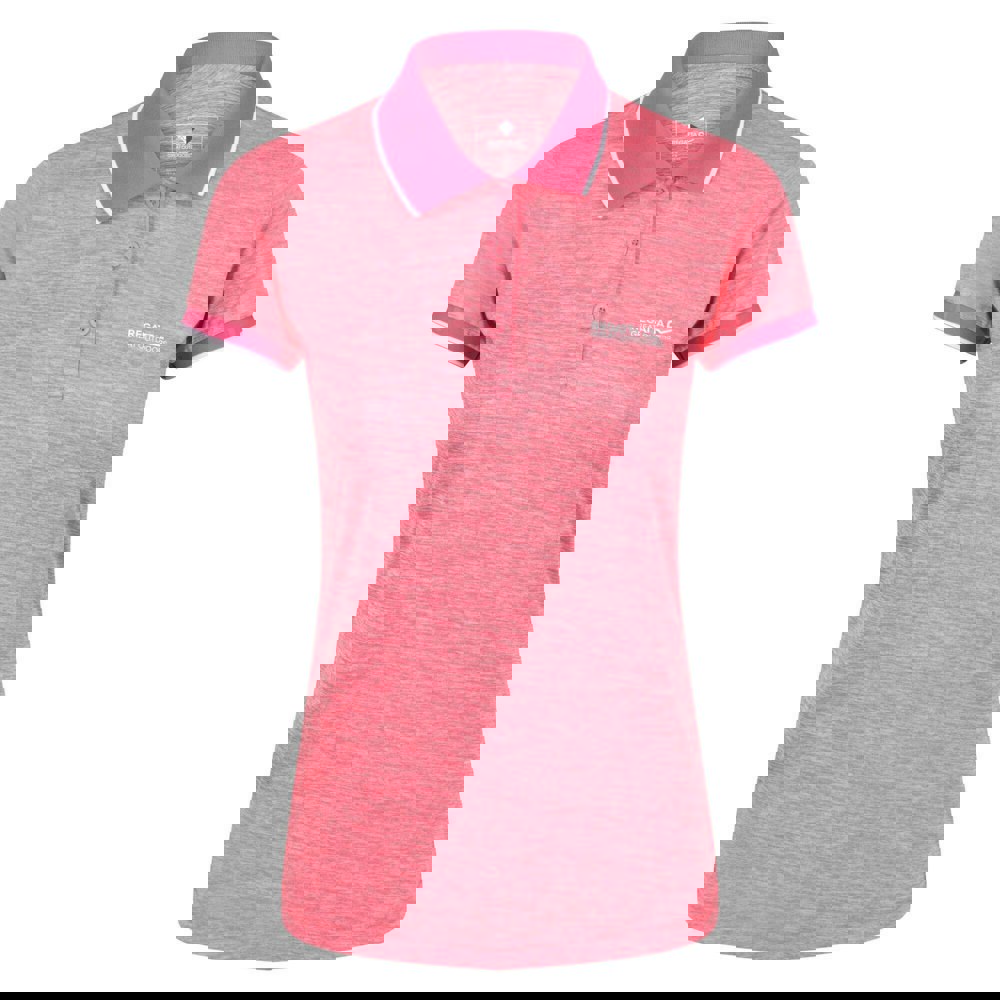 Regatta Womens/Ladies Remex II Polo Neck T-Shirt - Tropical Pink
