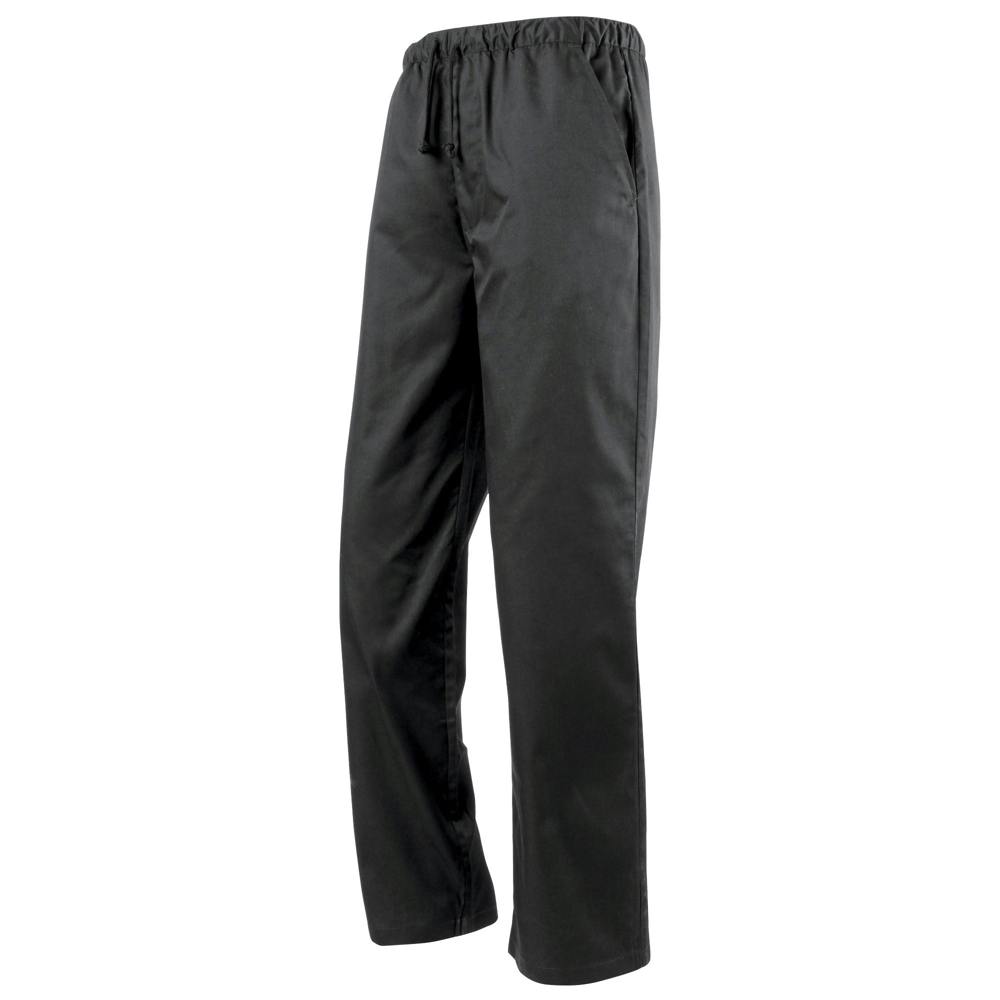Premier Essential Unisex Chefs Trouser / Catering Workwear - Black - Black