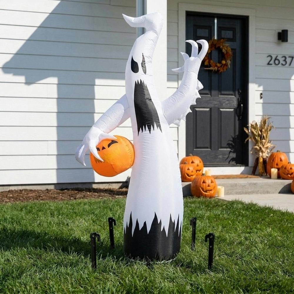 Garden Greatness Halloween Haunted Inflatable Light Up Ghost