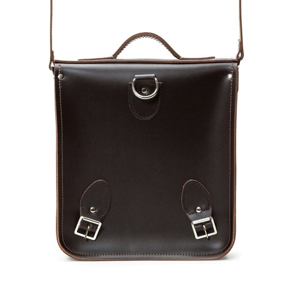 Dark Brown Leather City Backpack - Backpack - Zatchels