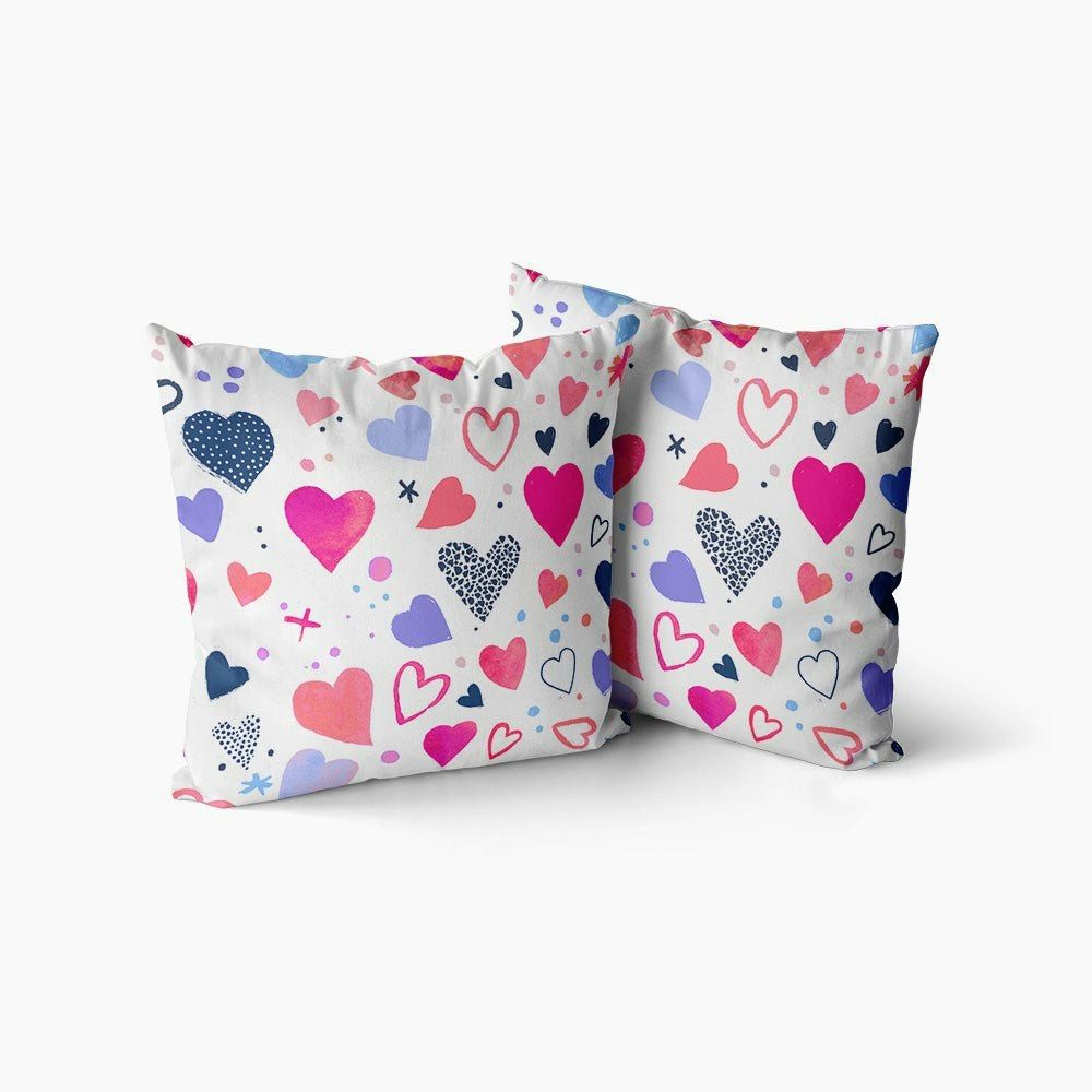 Hearts Cushion Covers - Happy Linen Company