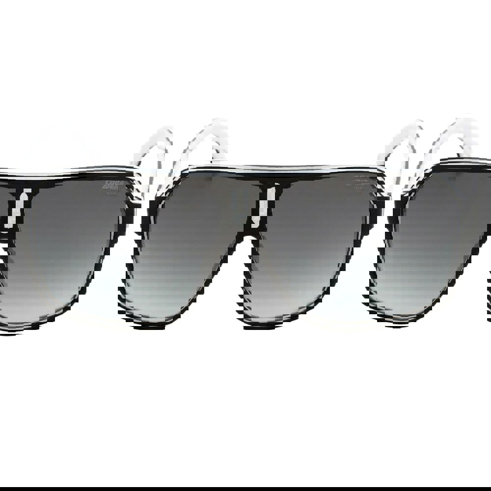 Carrera Grey Lens White Inner Legs Black Sunglasses One Size