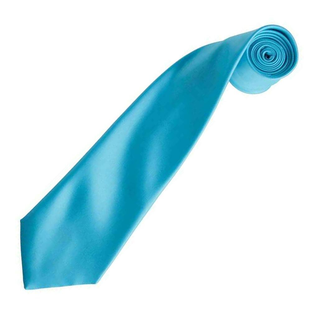 Premier Unisex Adult Colours Satin Tie - Turquoise