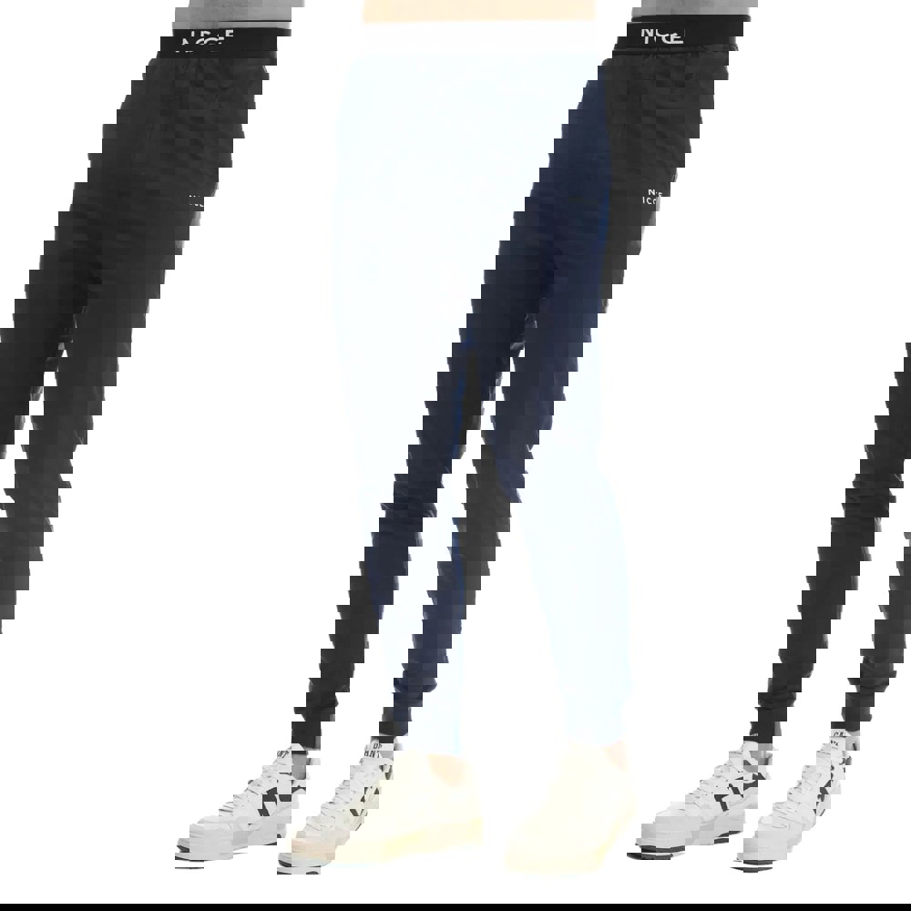 Nicce Mens Oren Cuffed Lounge Pants - Navy