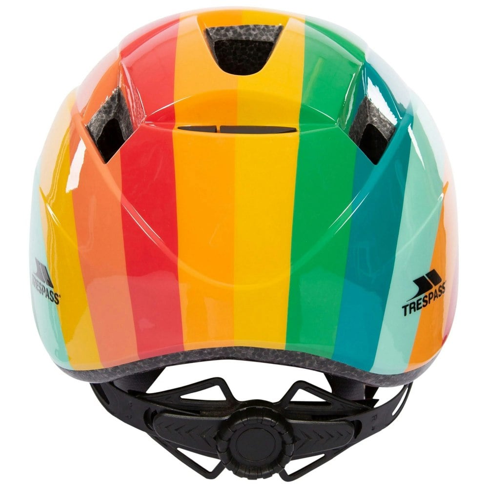 Trespass Childrens/Kids Dunt Rainbow Striped Mountain Biking Helmet - Multicoloured